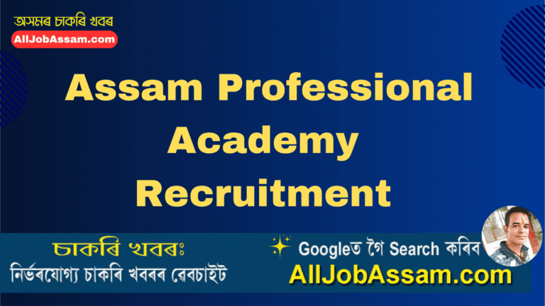 Assam Professional Academy Recruitment 2025 – Apply for 04 MIS Executive and Office Coordinator Posts in Guwahati