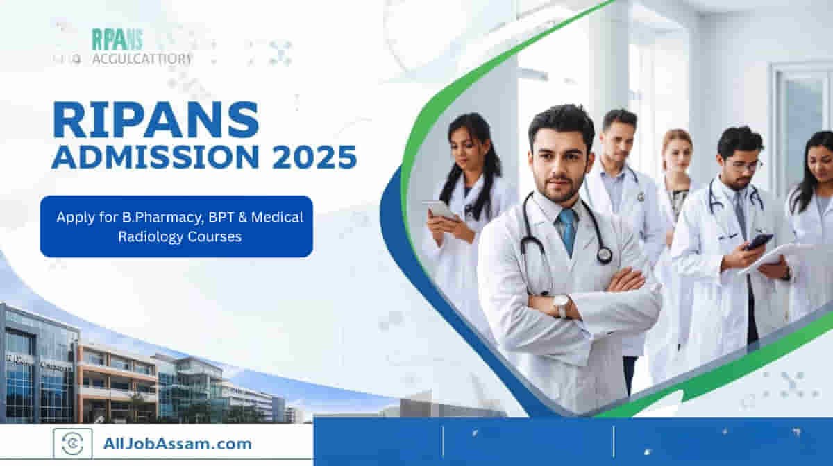 RIPANS Admission 2025 Mizoram – Apply for B.Pharmacy, BPT, and Medical Radiology Courses