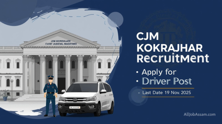CJM Kokrajhar Recruitment 2025 Notification for Driver Post in Assam Judiciary