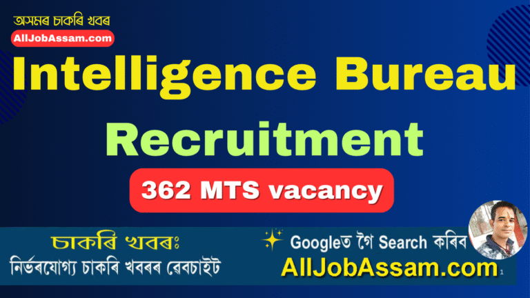 IB MTS Recruitment 2025 feature image showing Intelligence Bureau notification for 362 MTS posts with apply online details