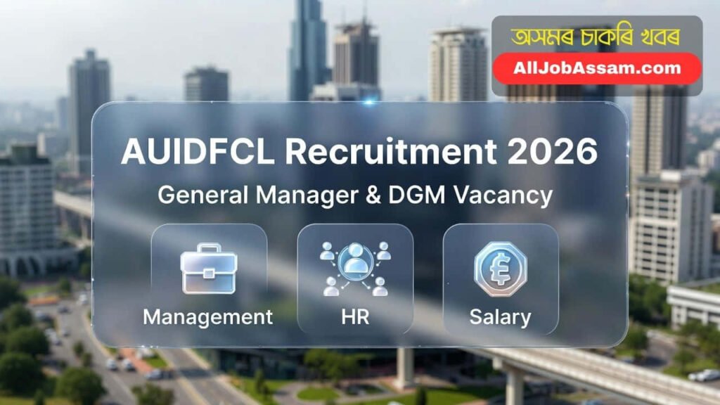 AUIDFCL Guwahati Recruitment 2026 Notification for General Manager and DGM Vacancies