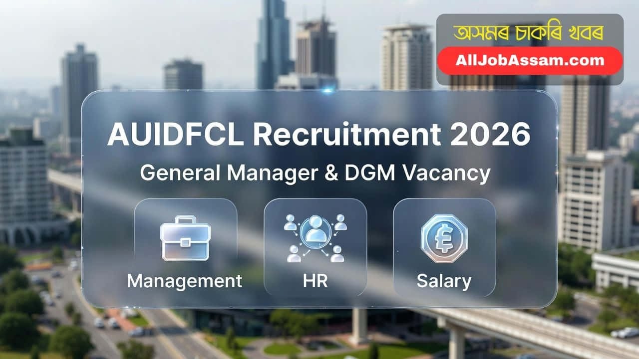 AUIDFCL Guwahati Recruitment 2026 Notification for General Manager and DGM Vacancies