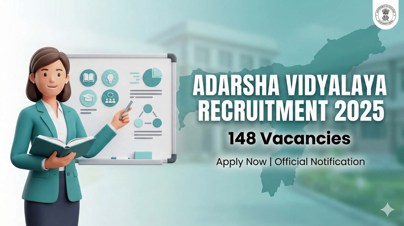 Adarsha Vidyalaya Recruitment 2025 Official Notification for 148 Teacher Vacancies in Assam