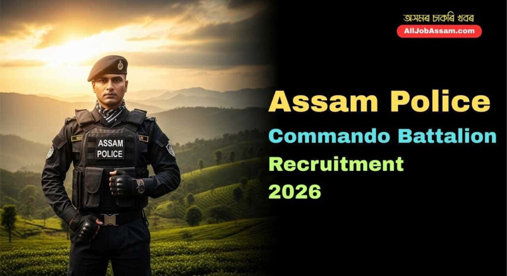 Assam Police Commando Battalion Recruitment 2026 Official Notification for 50 SI and Constable Vacancies by SLPRB