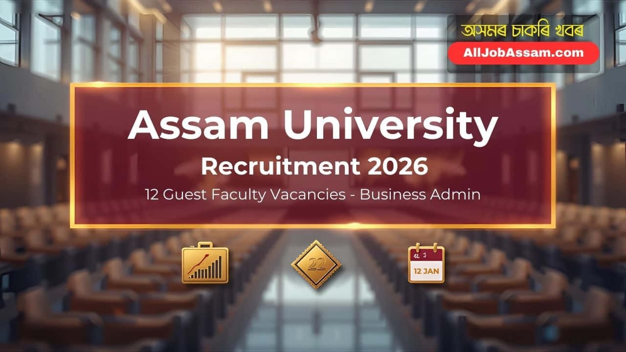 Assam University Recruitment 2026 Walk-in Interview for Guest Faculty Business Administration