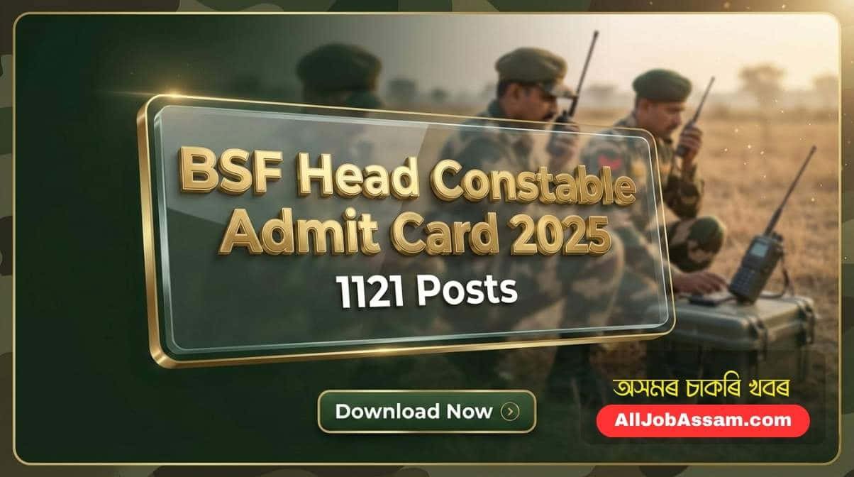 BSF Head Constable Admit Card 2025 Download for RO and RM Posts Physical Test