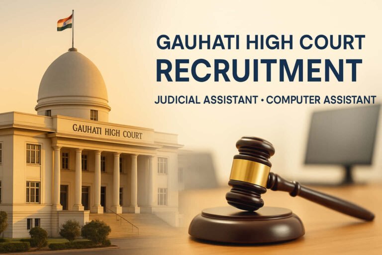 Gauhati High Court Recruitment 2026 Official Notification for Judicial Assistant and MTS Vacancy