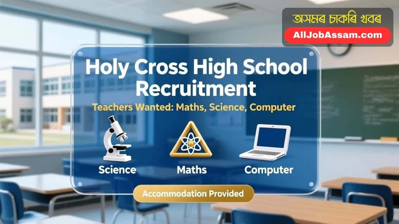 Holy Cross High School Nagaon Recruitment 2025 Teacher Vacancy for Maths Science and Computer