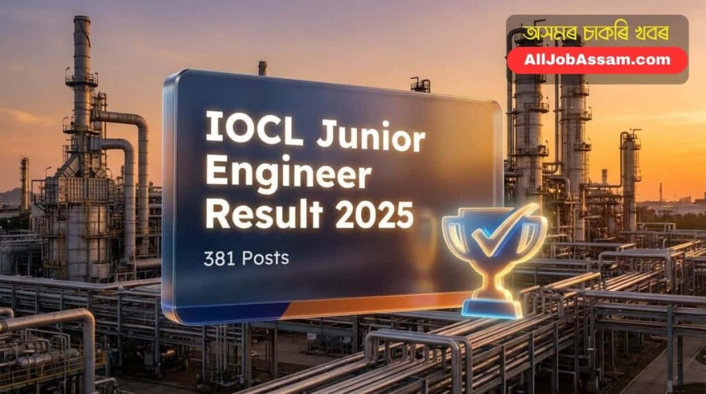 IOCL Junior Engineer Result 2025 Declared for 381 Vacancies - Download Merit List