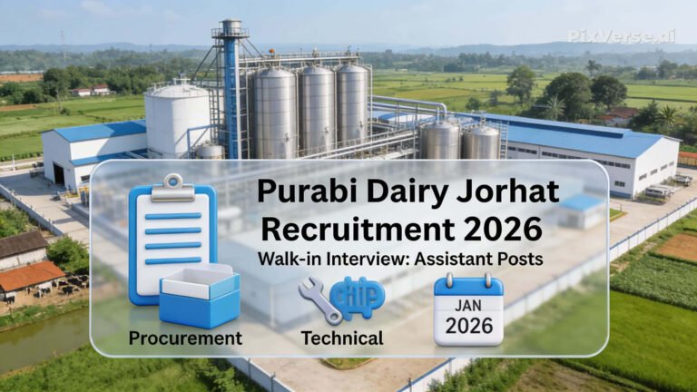Purabi Dairy Jorhat Recruitment 2026 Walk-in Interview for Assistant Vacancy
