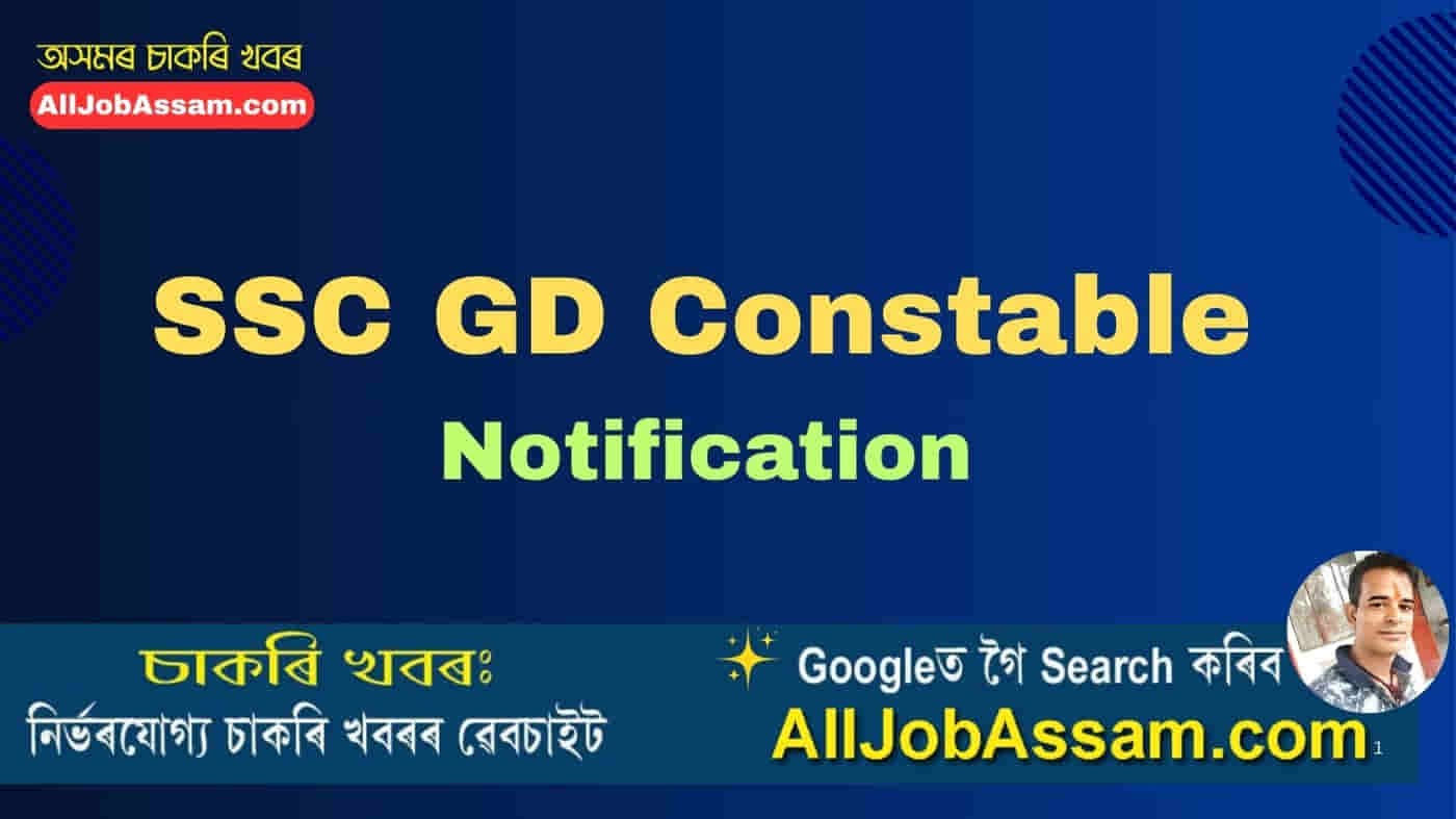 SSC GD Constable Notification 2025 banner featuring defence recruitment, CAPF forces, vacancy highlights and apply online details
