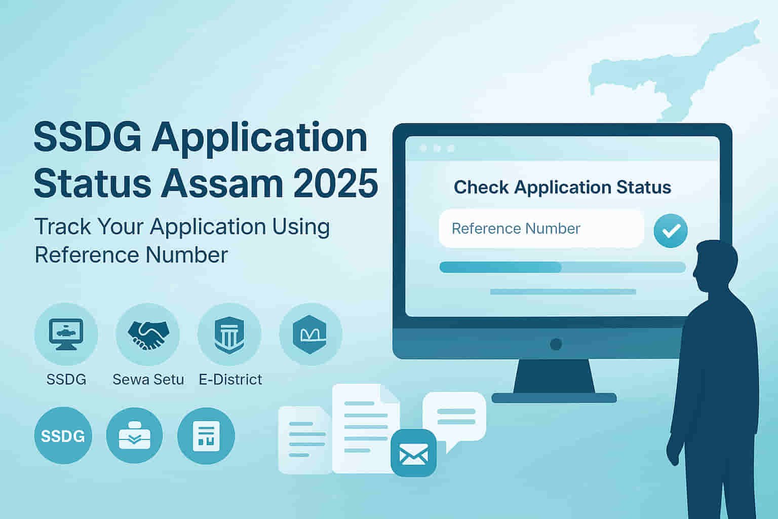 Assam Darshan Scheme 2025 – Registration, Benefits & Amount 2 SSDG Application Status Assam 2025 dashboard, check application status online using reference number, Sewa Setu and E-District portal tracking