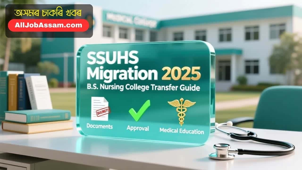SSUHS Migration Rules 2025 B.Sc Nursing College Transfer Process Assam