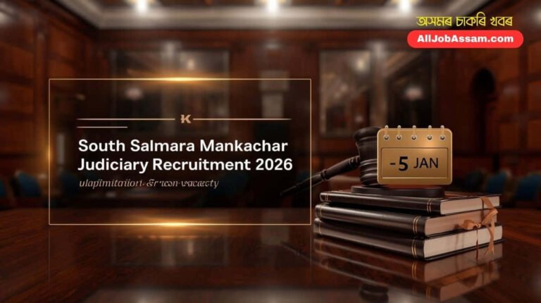 South Salmara Mankachar Judiciary Recruitment 2026 Process Server and Peon Vacancy Notification