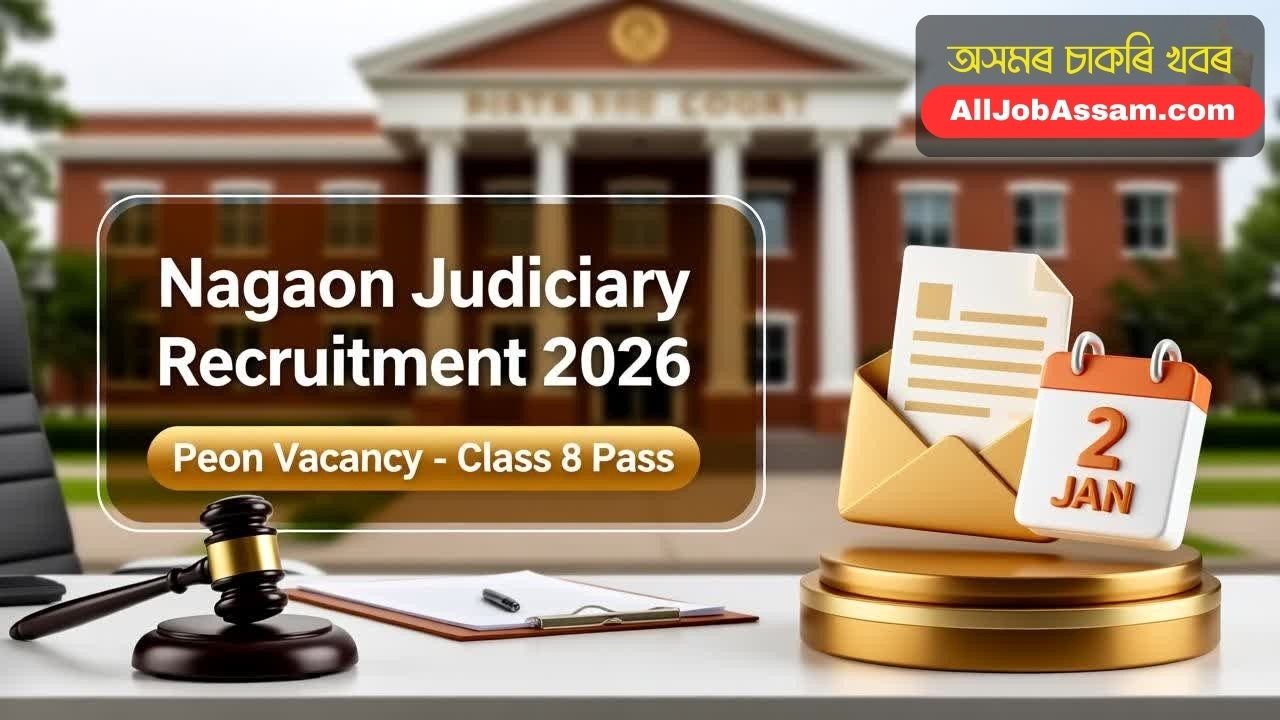 Nagaon Judiciary Recruitment 2026 Peon Vacancy Notification MACT Nagaon