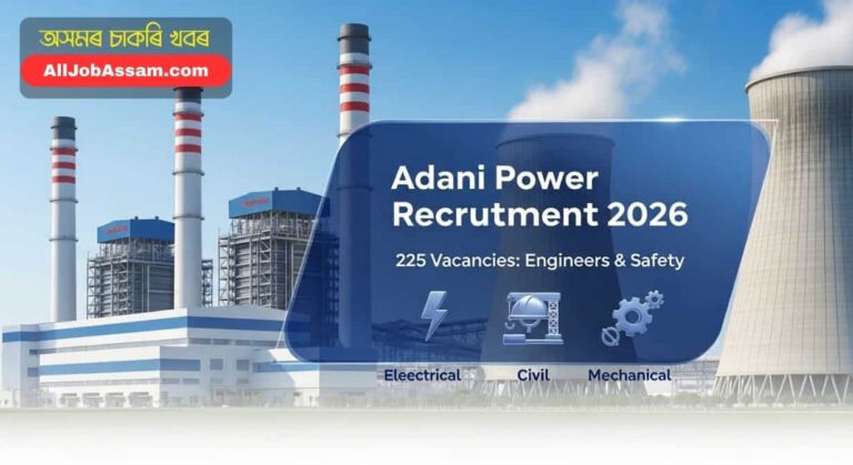 Adani Power Limited Recruitment 2026 Notification for Dhubri Thermal Power Project Assam.
