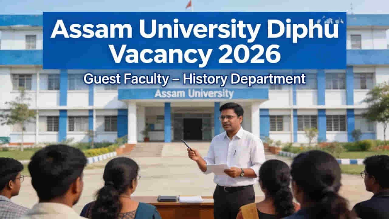 Assam University Diphu Vacancy 2026 Guest Faculty