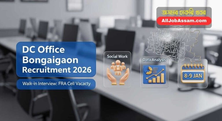 DC Office Bongaigaon Recruitment 2026 Walk-in Interview for District FRA Cell Vacancy
