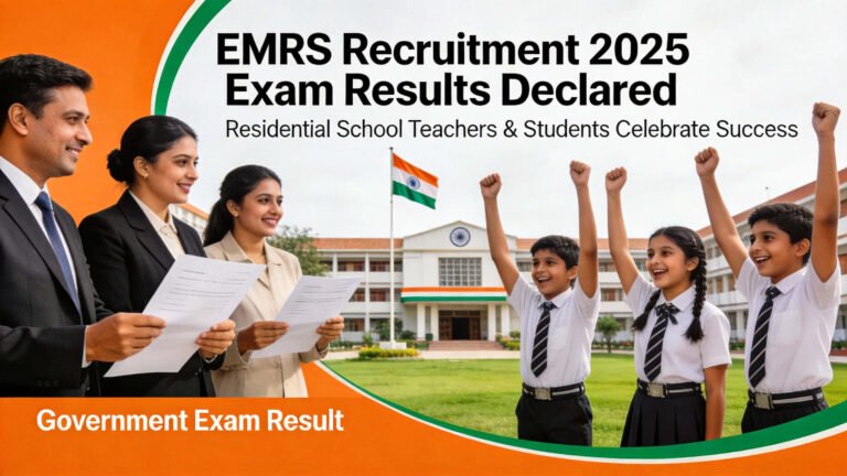 EMRS Teaching and Non-Teaching Result 2025 for 7267 Posts