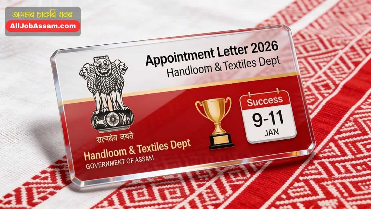 Handloom and Textiles Assam Appointment Letter 2026 ADRE Grade 3 and 4 Notification