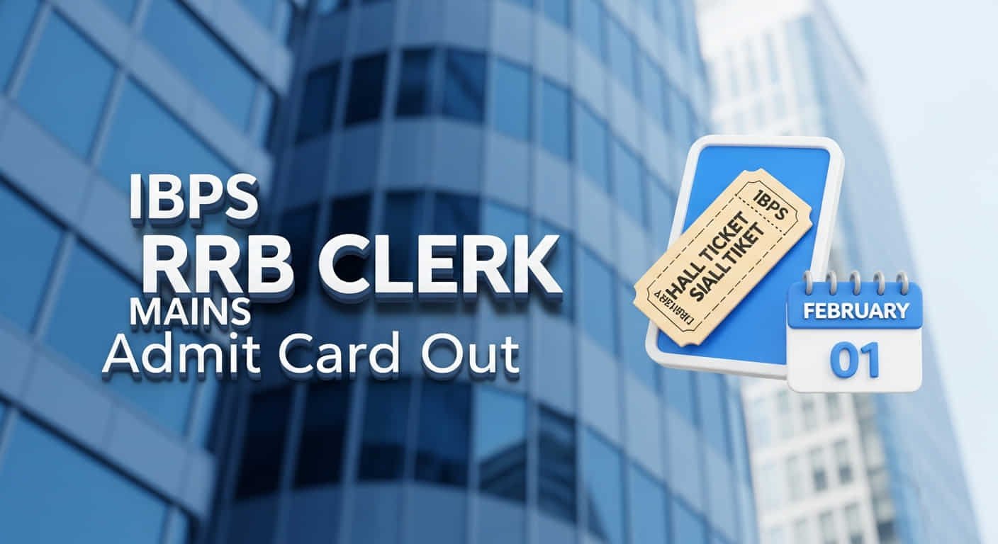 Official banner for IBPS RRB Clerk Mains Admit Card 2026 download