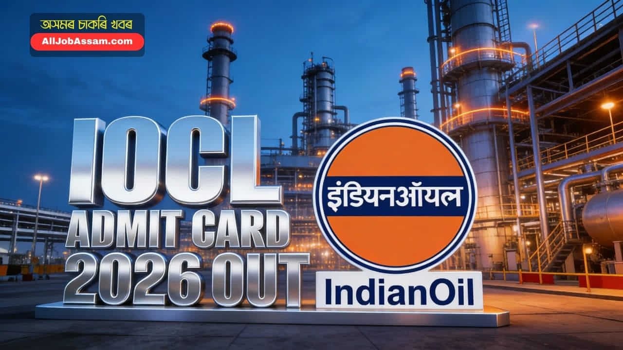 Official banner for IOCL Non Executive Personnel Admit Card 2026 release
