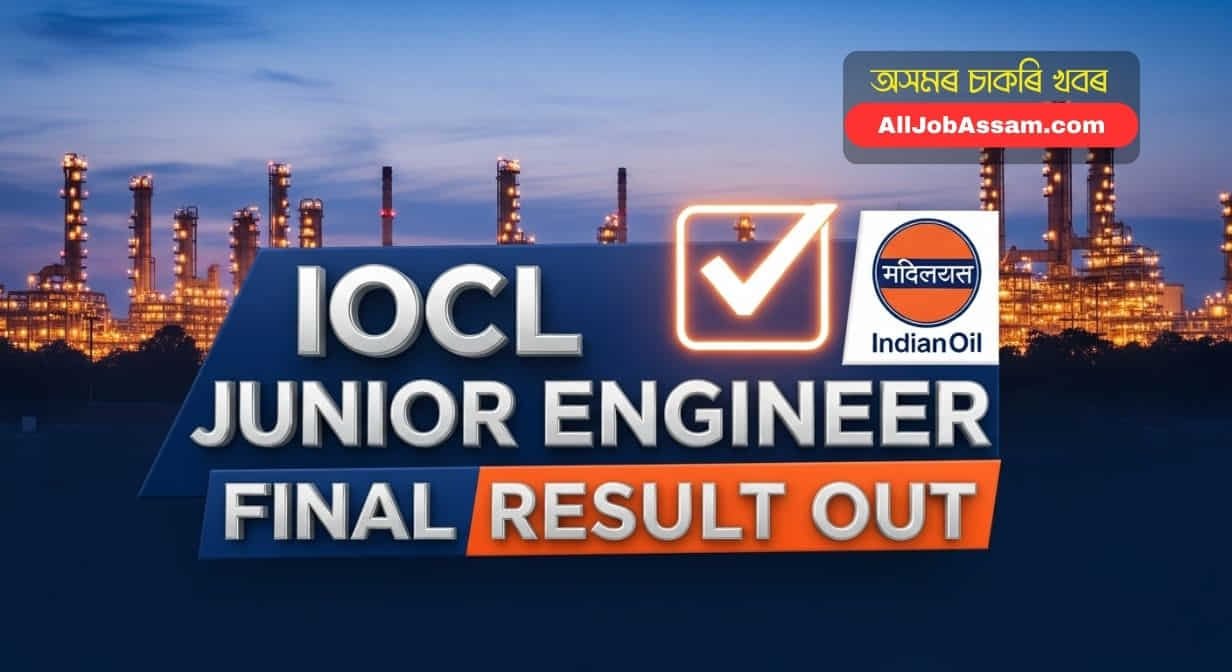Official announcement of IOCL Junior Engineer Final Result 2026