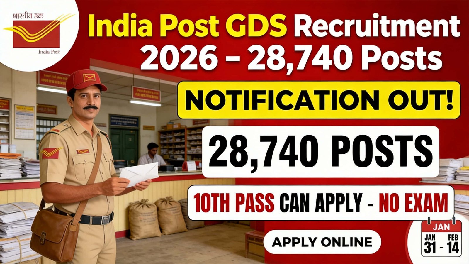 India Post GDS Recruitment 2026 Apply Online