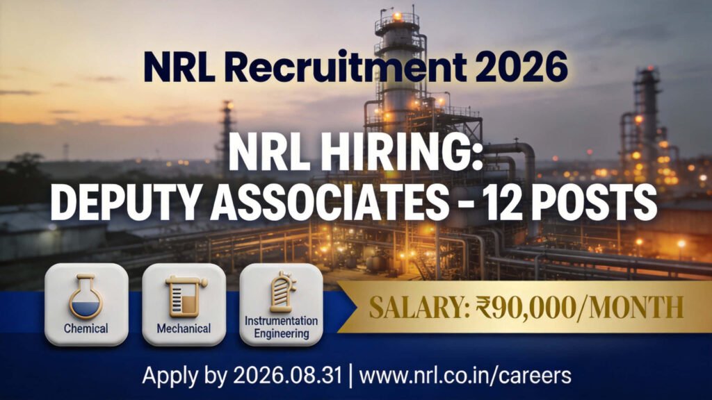 Numaligarh Refinery Recruitment 2026 Deputy Associate Posts