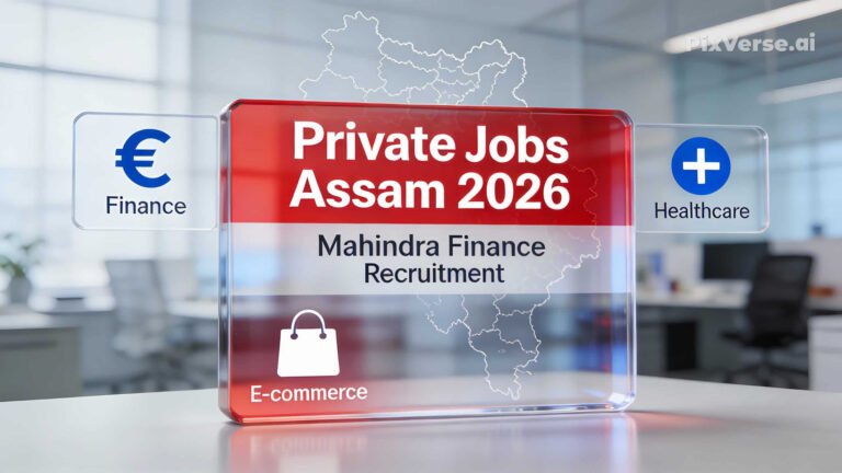 Mahindra Finance Recruitment 2026 and Private Bank Jobs in Assam Notification Banner