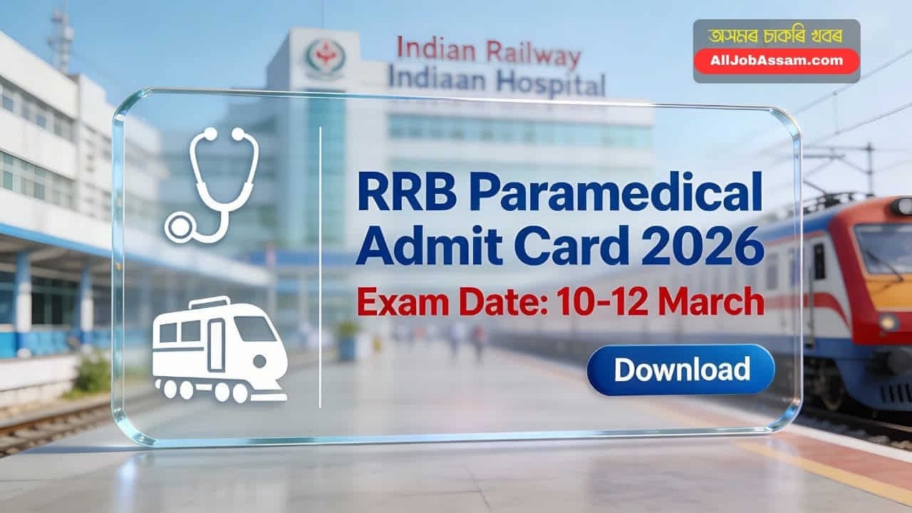 RRB Paramedical Admit Card 2026 Download and Exam Date Notice for Nursing and Pharmacist Posts