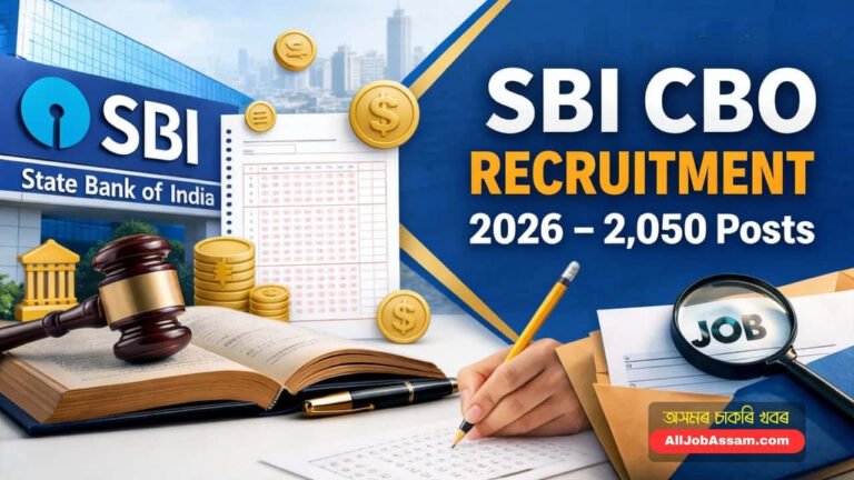 SBI CBO Recruitment 2026 for 2050 Circle Based Officer Posts