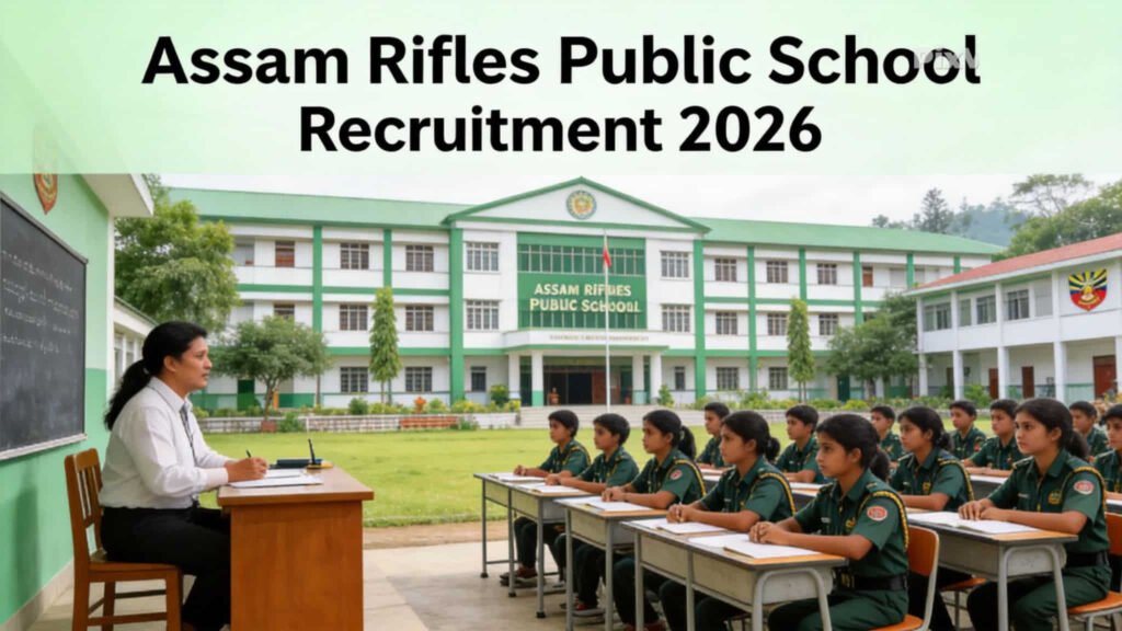 Assam Rifles Public School Recruitment 2026
