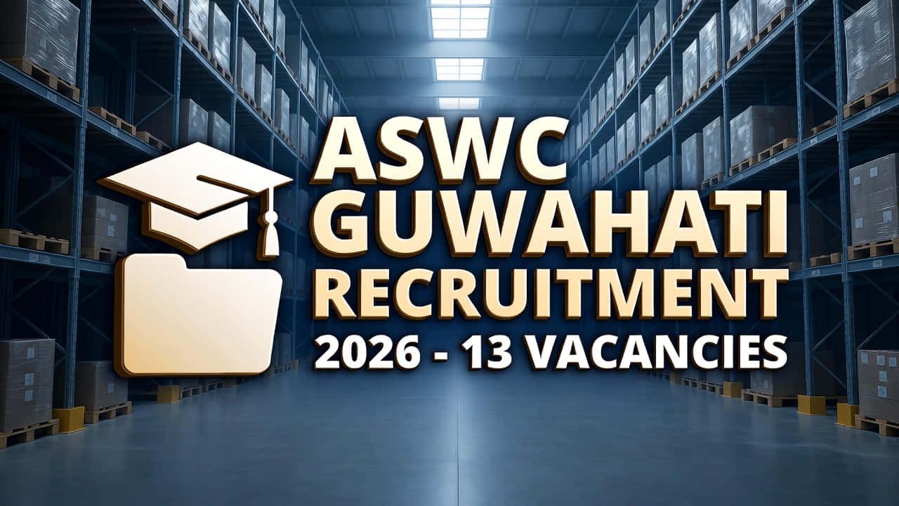ASWC Guwahati Technical Assistant and Warehouse Manager Recruitment 2026