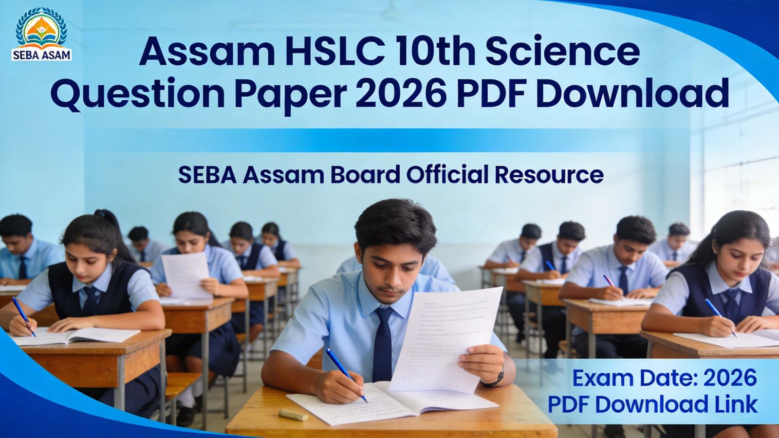 Assam HSLC 10th Science Question Paper 2026 PDF Download