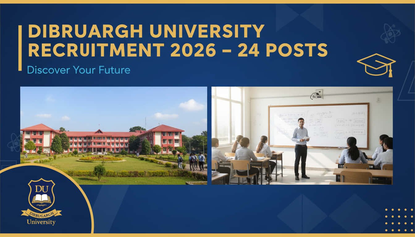 Dibrugarh University Recruitment 2026 Professor Vacancy