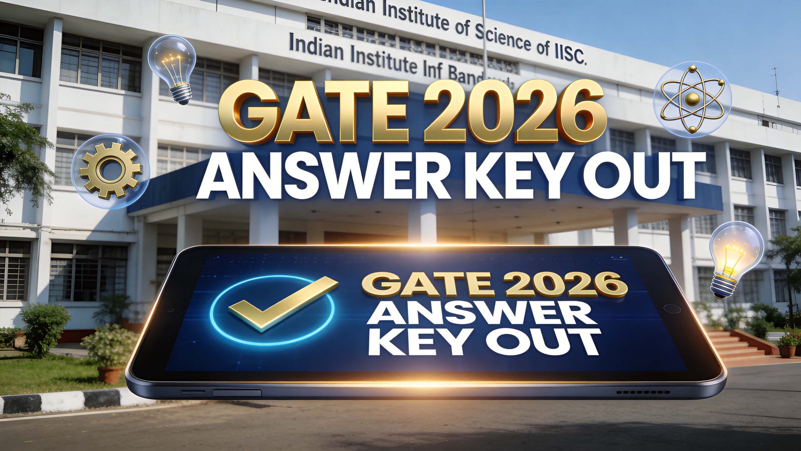 Official GATE 2026 Answer Key download link on GOAPS portal