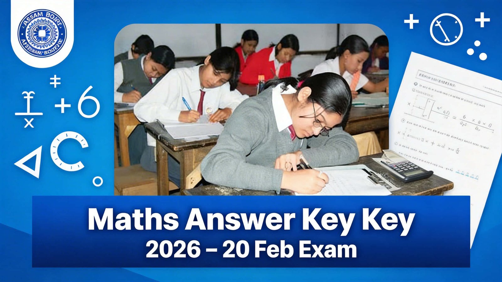 Assam HSLC Class 10 Maths Answer Key 2026 SEBA