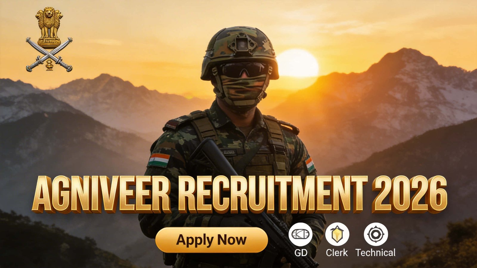Indian Army Agniveer Syllabus 2026: Download PDF, Exam Pattern & Subject-Wise Topics 1 Indian Army Agniveer 2026 recruitment banner with soldier and Indian flag background