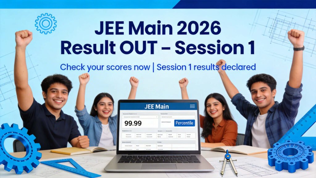 JEE Main 2026 Session 1 Result OUT – Check Scorecard @ jeemain.nta.nic ...