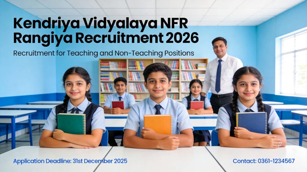 KV NFR Rangiya Recruitment 2026 Walk-in Interview Notice