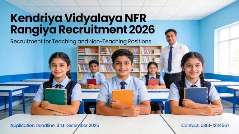 KV NFR Rangiya Recruitment 2026 Walk-in Interview Notice