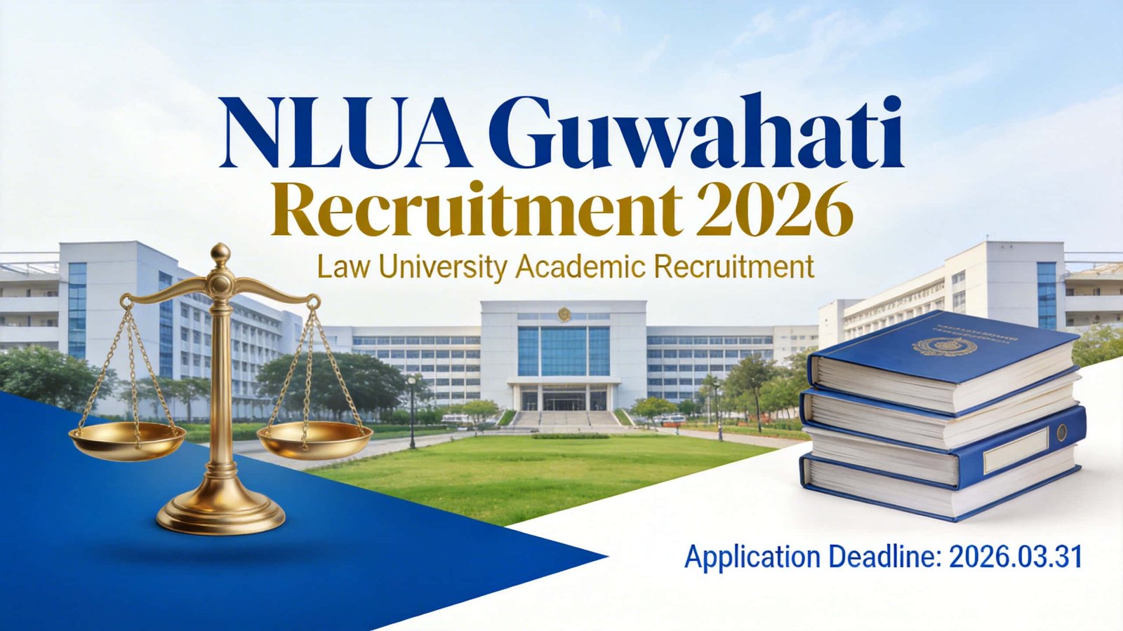 NLUA Guwahati Recruitment 2026 Notification