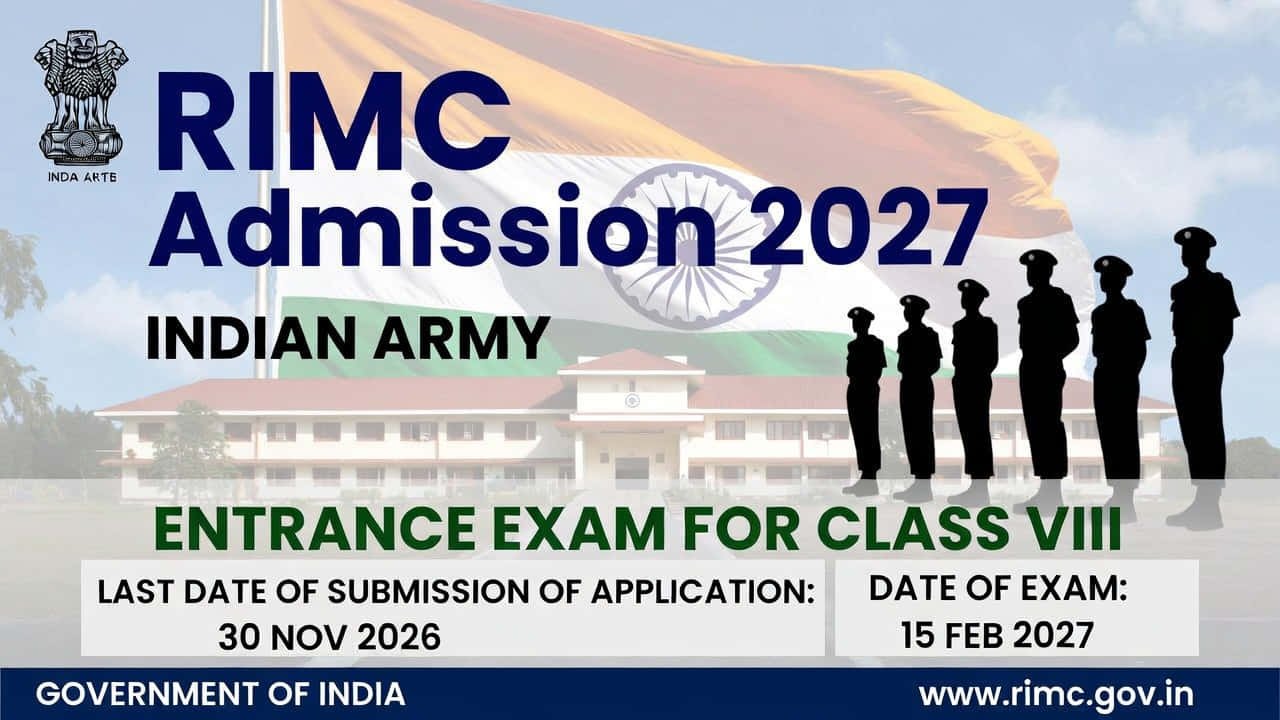 RIMC Dehradun admission 2027 official notice