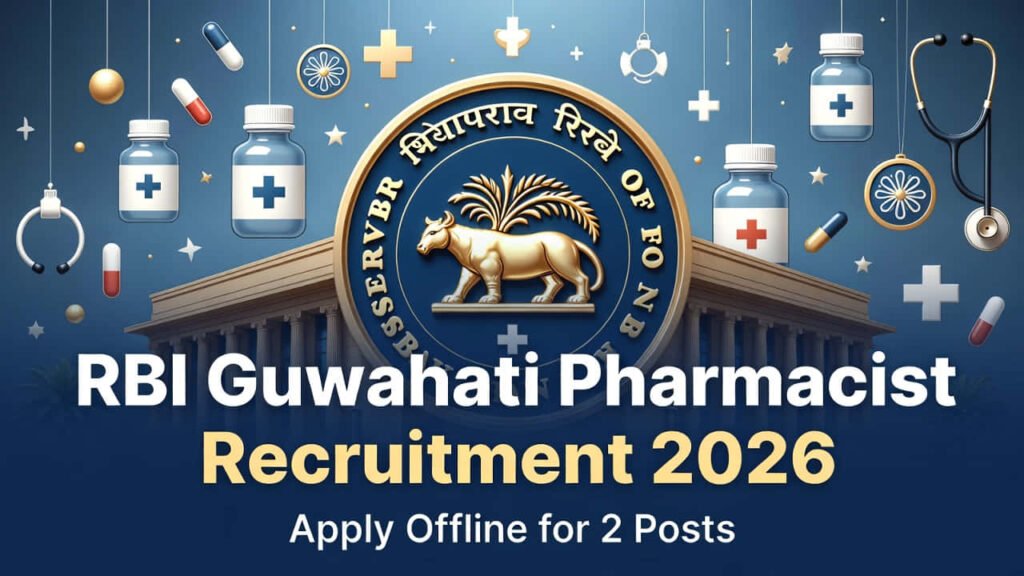 Reserve Bank of India Guwahati Pharmacist Recruitment 2026