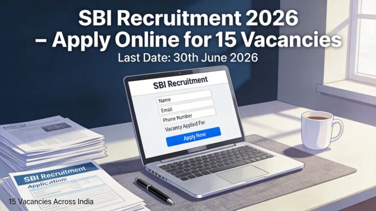 SBI Recruitment 2026 notification for 15 Manager Business Analyst and Deputy Manager vacancies apply online