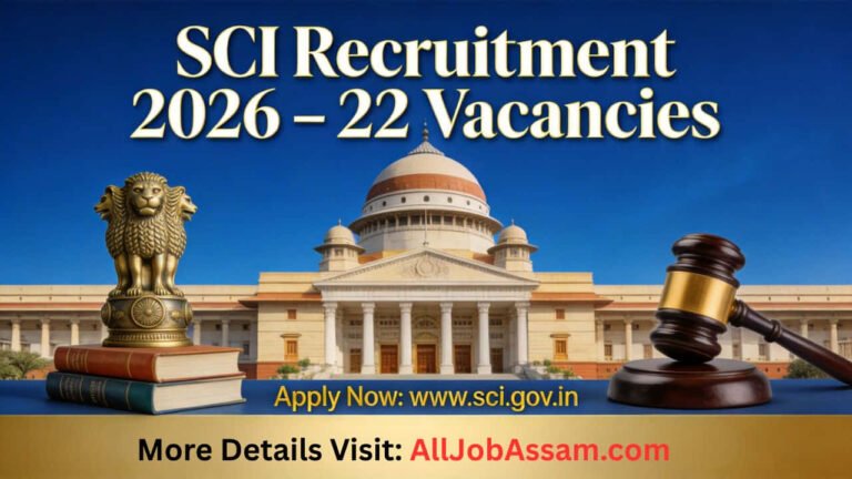 Supreme Court of India Recruitment 2026 Notification