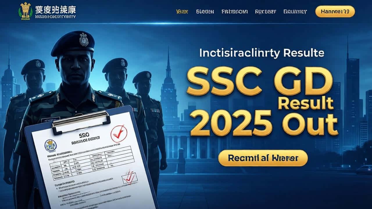 SSC GD Result 2025 score card download