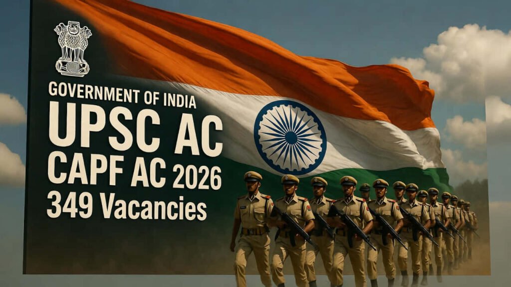 UPSC CAPF AC Recruitment 2026