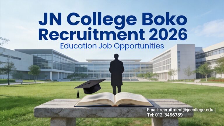 JN College Boko Assistant Professor and Programme Head recruitment 2026